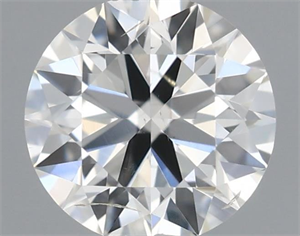 Picture of Natural Diamond 0.40 Carats, Round with Excellent Cut, H Color, SI1 Clarity and Certified by IGI