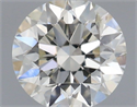 Natural Diamond 0.40 Carats, Round with Excellent Cut, H Color, SI1 Clarity and Certified by IGI