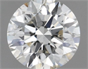 Natural Diamond 0.40 Carats, Round with Excellent Cut, H Color, SI1 Clarity and Certified by IGI