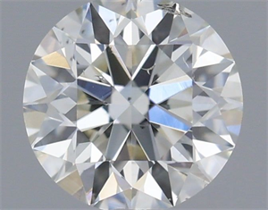 Picture of Natural Diamond 0.40 Carats, Round with Excellent Cut, H Color, SI1 Clarity and Certified by IGI