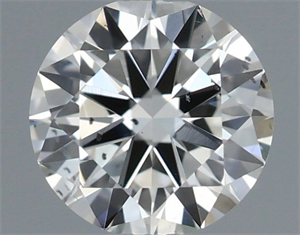 Picture of Natural Diamond 0.40 Carats, Round with Excellent Cut, H Color, SI1 Clarity and Certified by IGI