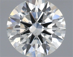 Picture of Natural Diamond 0.40 Carats, Round with Excellent Cut, H Color, SI1 Clarity and Certified by IGI