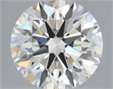 Natural Diamond 0.51 Carats, Round with Excellent Cut, H Color, SI1 Clarity and Certified by IGI