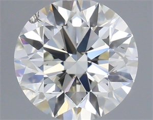 Picture of Natural Diamond 0.40 Carats, Round with Excellent Cut, H Color, SI1 Clarity and Certified by IGI