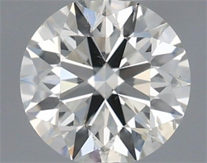 Picture of Natural Diamond 0.51 Carats, Round with Excellent Cut, H Color, SI1 Clarity and Certified by IGI
