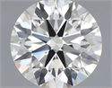 Natural Diamond 0.51 Carats, Round with Excellent Cut, H Color, SI1 Clarity and Certified by IGI