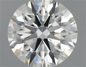 Picture of Natural Diamond 0.40 Carats, Round with Excellent Cut, H Color, SI1 Clarity and Certified by IGI