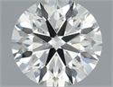 Natural Diamond 0.51 Carats, Round with Excellent Cut, H Color, SI1 Clarity and Certified by IGI