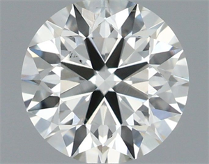 Picture of Natural Diamond 0.51 Carats, Round with Excellent Cut, H Color, SI1 Clarity and Certified by IGI
