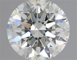 Picture of Natural Diamond 0.70 Carats, Round with Excellent Cut, H Color, SI1 Clarity and Certified by IGI