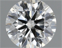 Natural Diamond 0.51 Carats, Round with Excellent Cut, H Color, SI1 Clarity and Certified by IGI