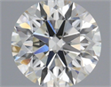 Natural Diamond 0.70 Carats, Round with Excellent Cut, H Color, SI1 Clarity and Certified by IGI