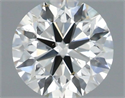 Natural Diamond 0.70 Carats, Round with Excellent Cut, H Color, SI1 Clarity and Certified by IGI