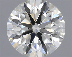 Picture of Natural Diamond 0.51 Carats, Round with Excellent Cut, H Color, SI1 Clarity and Certified by IGI