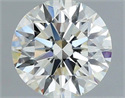 Natural Diamond 1.01 Carats, Round with Excellent Cut, I Color, VVS1 Clarity and Certified by IGI