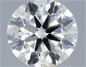 Natural Diamond 0.50 Carats, Round with Excellent Cut, H Color, SI1 Clarity and Certified by IGI