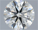 Natural Diamond 0.50 Carats, Round with Excellent Cut, H Color, SI1 Clarity and Certified by IGI