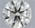 Natural Diamond 0.50 Carats, Round with Excellent Cut, J Color, SI1 Clarity and Certified by IGI