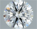 Natural Diamond 0.41 Carats, Round with Excellent Cut, G Color, SI1 Clarity and Certified by IGI
