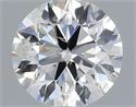 Natural Diamond 0.40 Carats, Round with Excellent Cut, H Color, I1 Clarity and Certified by IGI