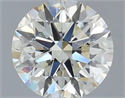 Natural Diamond 0.40 Carats, Round with Excellent Cut, J Color, SI1 Clarity and Certified by IGI