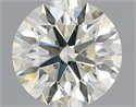 Natural Diamond 0.40 Carats, Round with Excellent Cut, J Color, VS2 Clarity and Certified by IGI