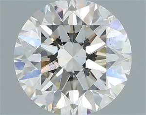 Picture of Natural Diamond 0.40 Carats, Round with Excellent Cut, J Color, SI1 Clarity and Certified by IGI