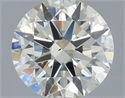 Natural Diamond 0.40 Carats, Round with Excellent Cut, J Color, SI1 Clarity and Certified by IGI