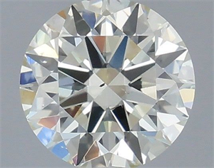 Picture of Natural Diamond 0.40 Carats, Round with Excellent Cut, J Color, SI1 Clarity and Certified by IGI