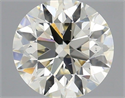 Natural Diamond 0.40 Carats, Round with Excellent Cut, K Color, VS2 Clarity and Certified by IGI