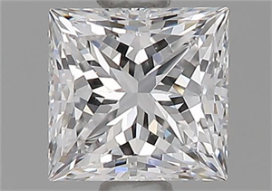 Picture of Natural Diamond 0.78 Carats, Princess with  Cut, D Color, VVS2 Clarity and Certified by GIA