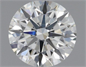 Natural Diamond 0.51 Carats, Round with Excellent Cut, J Color, VVS2 Clarity and Certified by GIA