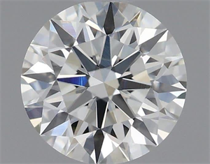 Picture of Natural Diamond 0.51 Carats, Round with Excellent Cut, J Color, VVS2 Clarity and Certified by GIA