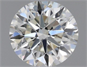 Natural Diamond 0.50 Carats, Round with Very Good Cut, I Color, VVS1 Clarity and Certified by GIA