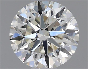 Picture of Natural Diamond 0.50 Carats, Round with Very Good Cut, I Color, VVS1 Clarity and Certified by GIA