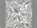 Natural Diamond 0.61 Carats, Princess with  Cut, E Color, SI2 Clarity and Certified by GIA