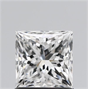 Natural Diamond 1.00 Carats, Princess with  Cut, E Color, VVS2 Clarity and Certified by GIA