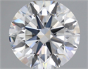 Natural Diamond 1.70 Carats, Round with Excellent Cut, G Color, VVS1 Clarity and Certified by GIA