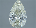Natural Diamond 3.02 Carats, Pear with  Cut, K Color, VS1 Clarity and Certified by IGI