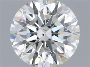Picture of Natural Diamond 0.41 Carats, Round with Excellent Cut, H Color, SI1 Clarity and Certified by GIA