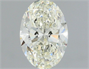 Natural Diamond 1.00 Carats, Oval with  Cut, J Color, SI1 Clarity and Certified by IGI