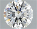 Natural Diamond 1.07 Carats, Round with Excellent Cut, I Color, VVS1 Clarity and Certified by IGI