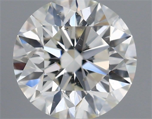 Picture of Natural Diamond 0.52 Carats, Round with Excellent Cut, I Color, VS2 Clarity and Certified by IGI