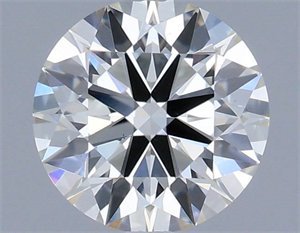 Picture of Natural Diamond 0.45 Carats, Round with Excellent Cut, H Color, VS2 Clarity and Certified by IGI