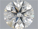 Natural Diamond 0.51 Carats, Round with Excellent Cut, H Color, I1 Clarity and Certified by IGI