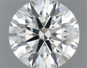 Picture of Natural Diamond 0.71 Carats, Round with Excellent Cut, I Color, SI2 Clarity and Certified by IGI