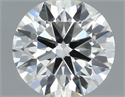 Natural Diamond 0.43 Carats, Round with Excellent Cut, I Color, SI1 Clarity and Certified by IGI