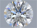 Natural Diamond 0.45 Carats, Round with Excellent Cut, H Color, VS2 Clarity and Certified by IGI