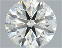 Natural Diamond 0.70 Carats, Round with Excellent Cut, J Color, SI2 Clarity and Certified by IGI