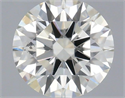Natural Diamond 0.41 Carats, Round with Excellent Cut, I Color, SI1 Clarity and Certified by IGI